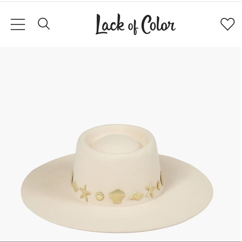 Lack of Color Seaside Boater Hat